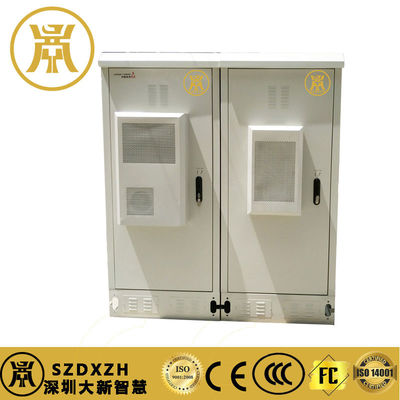 2 Compartments Outdoor Power Cabinet IP55 Backup Battery Cabinet With Cooling