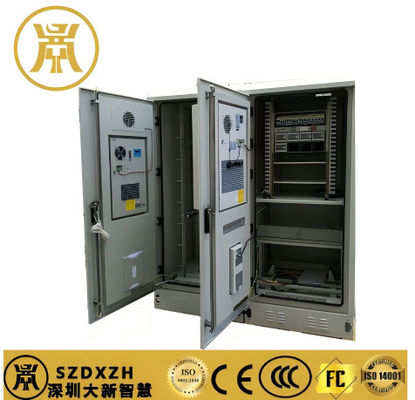 Two Bay Waterproof Electrical Enclosure Anti Corrosion Battery Storage Enclosures With Cooling