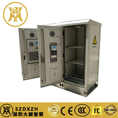 Two Bay Waterproof Electrical Enclosure Anti Corrosion Battery Storage Enclosures With Cooling