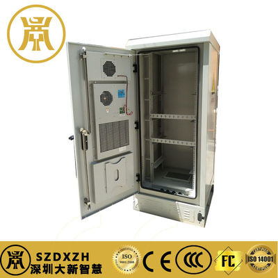 Galvanized Steel Outdoor Power Cabinet IP55 1.4M Outdoor Power Enclosures With Air Conditioner