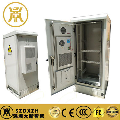 Galvanized Steel Outdoor Power Cabinet IP55 1.4M Outdoor Power Enclosures With Air Conditioner