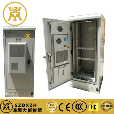 Galvanized Steel Outdoor Power Cabinet IP55 1.4M Outdoor Power Enclosures With Air Conditioner