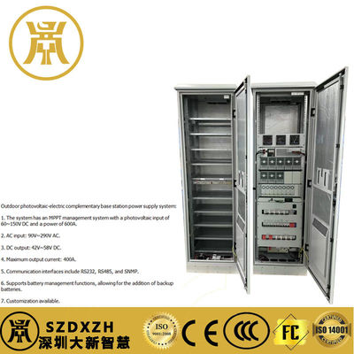 2 Compartments Outdoor Power Cabinet Weather Resistant Electrical Supply Cabinet