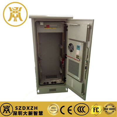 32U Outdoor Telecom Cabinet Customized Outdoor Power Enclosures With 19inch Racked PDU And Cooling