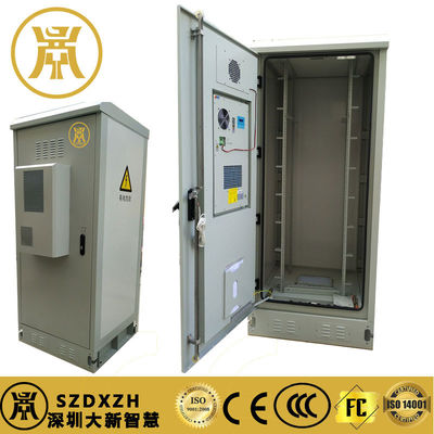 Galvanized Steel Outdoor Battery Cabinet Free Standing External Battery Cabinet With Air Conditioner